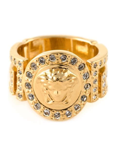 versace medusa ring farfetch|Versace Medusa ring women.